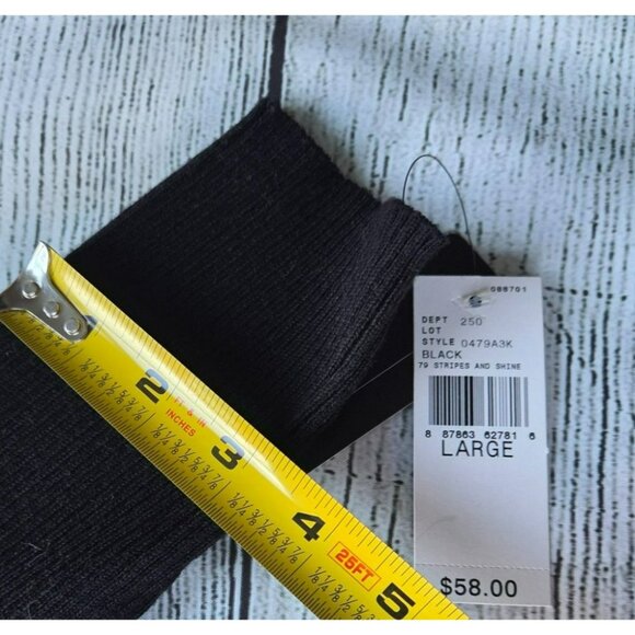 AGB Women's Black Sweater Dress NWT Size Large - Picture 12 of 14